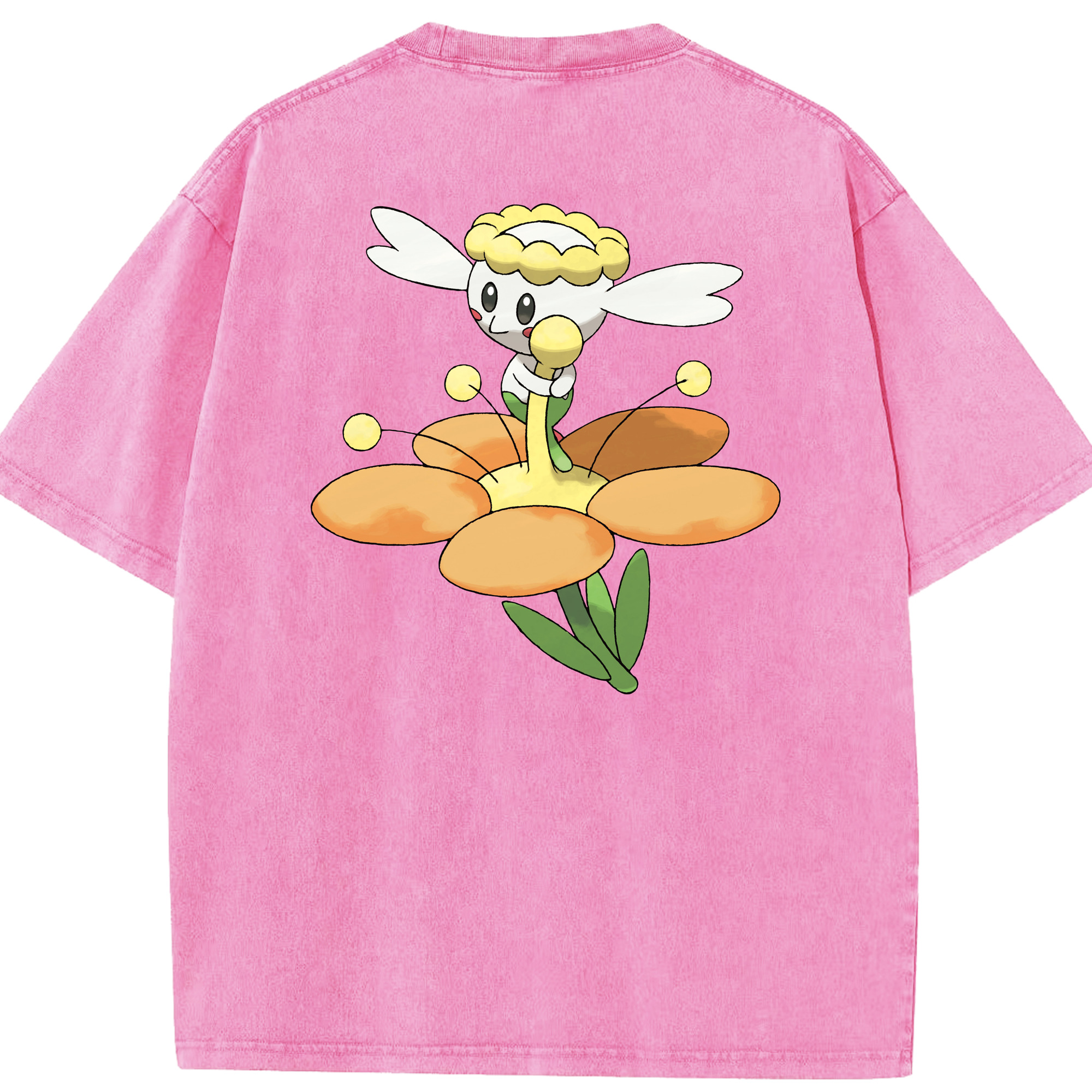 （画像用） ポケットモンスター Pokémon 綿100% ヴィンテージ風 半袖Tシャツ（背面プリント）